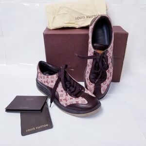 Louis Vuitton Pink and Brown Sneakers